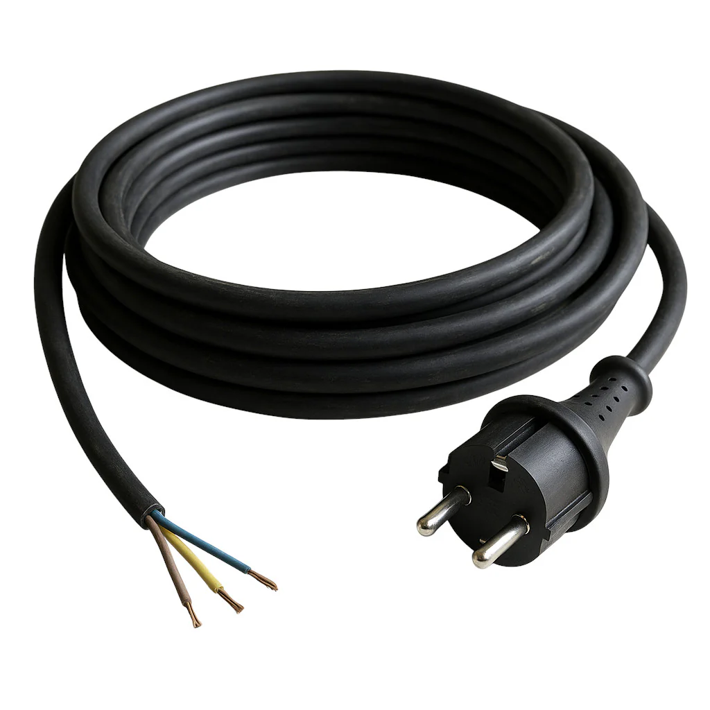 Abverkauf: Schuko-Anschlusskabel Gummileitung H07RN-F 3G1,0mm - 5 Meter