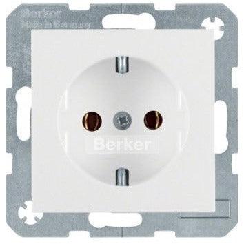 Berker 47431909 S.1 B.3 B.7 Schuko-Steckdose polarweiß matt