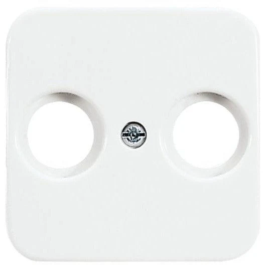 Busch Jäger 2CKA001724A0897 TV Abdeckung 2-fach Reflex SI alpinweiß (2531-214)