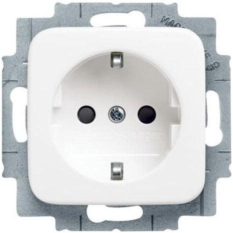 Busch Jäger 2CKA002013A4656 SCHUKO Steckdose Reflex SI alpinweiß mit Berührungsschutz (20 EUCKS-214)