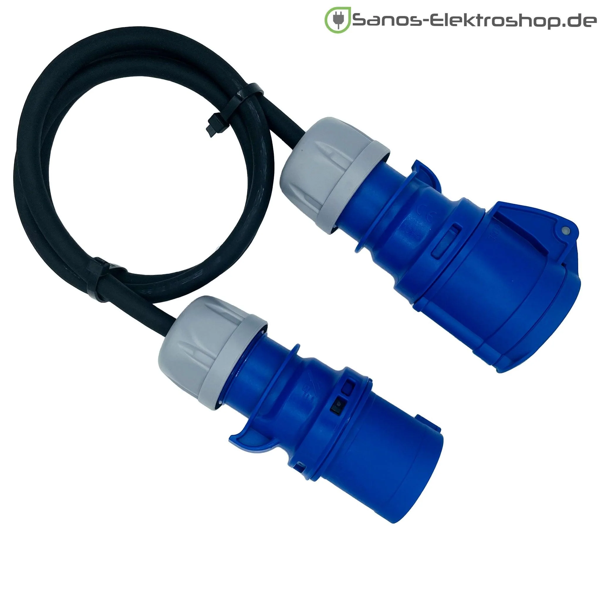 Camping/Caravan/Boot CEE-Verlängerung 230V 3-polig 16A, Gummileitung H07RN-F 3G2,5 | 1m-50m | verschiedene Farben - Image 3