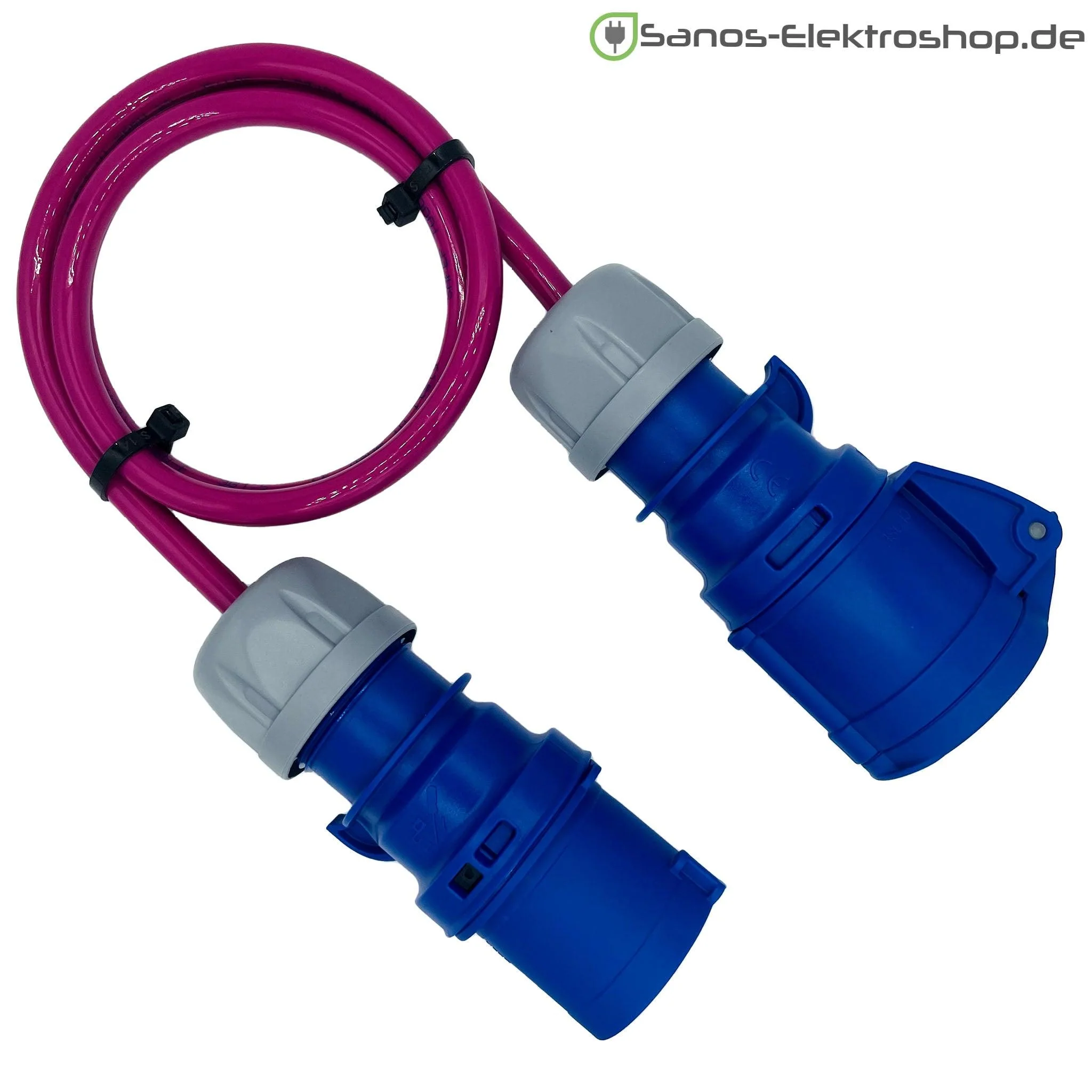 Camping/Caravan/Boot CEE-Verlängerung 230V 3-polig 16A, PUR Gummileitung H07BQ-F 3G2,5 | 1m-50m | verschiedene Farben - Image 4