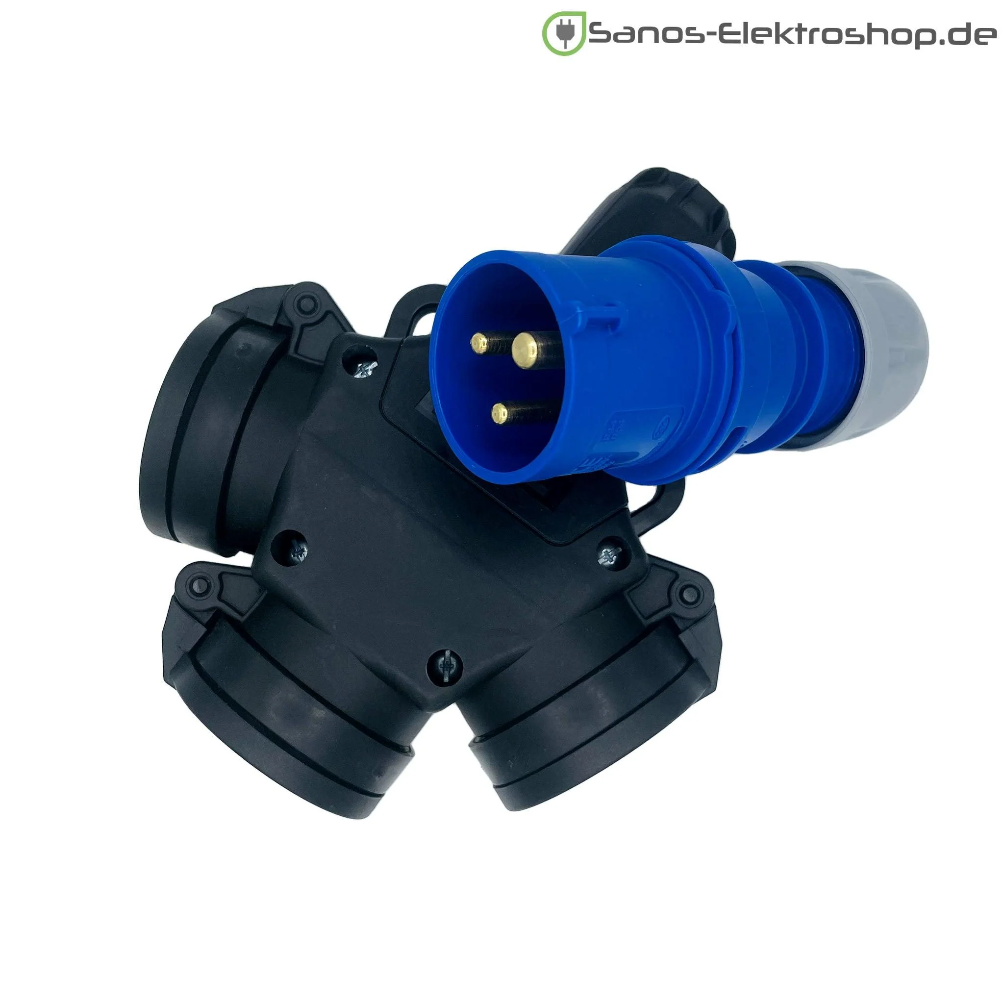 CEE-Adapter: CEE Stecker 3-polig 16A auf Kombi-Kupplung 3-Fach mit PUR-Leitung - Image 2