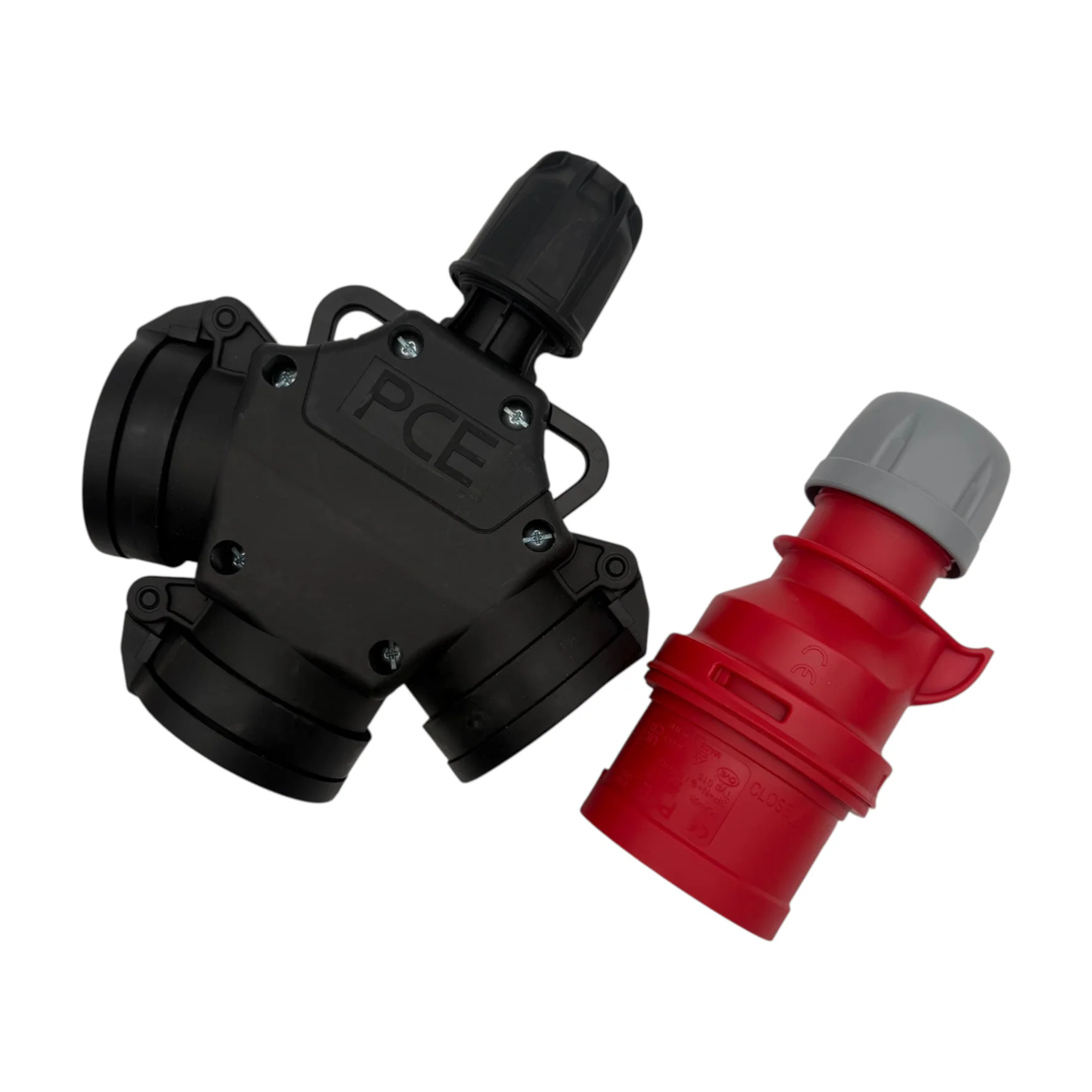 CEE-Adapter: CEE Stecker 5-polig 16A auf Kombi-Kupplung 3-Fach - Image 2