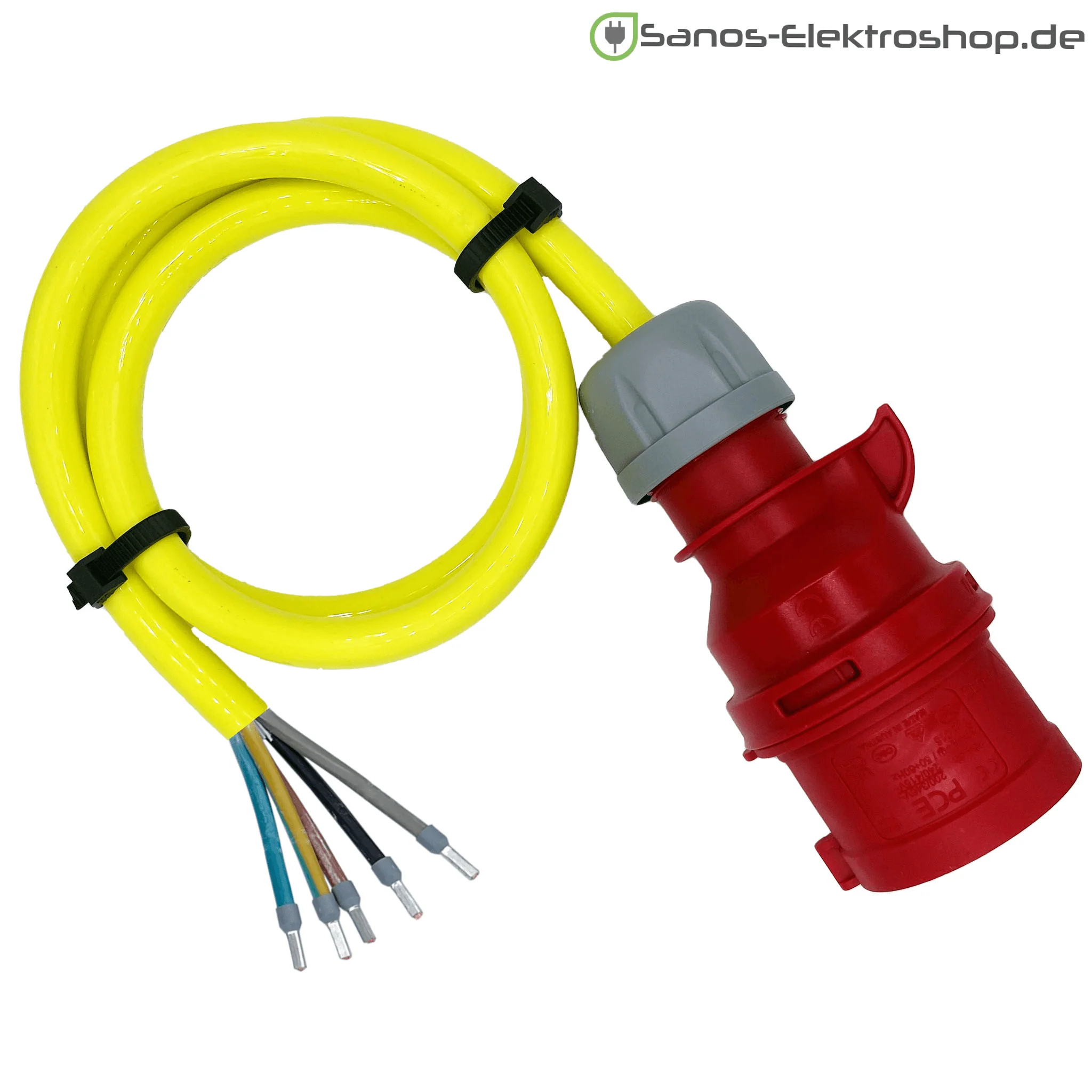 CEE-Anschlussleitung 16A- 32A 400V - PUR Gummileitung H07BQ-F 5G2,5 - 5G6 mm² | 1,00 Meter bis 10,00 Meter | verschiedene Farben - Image 6