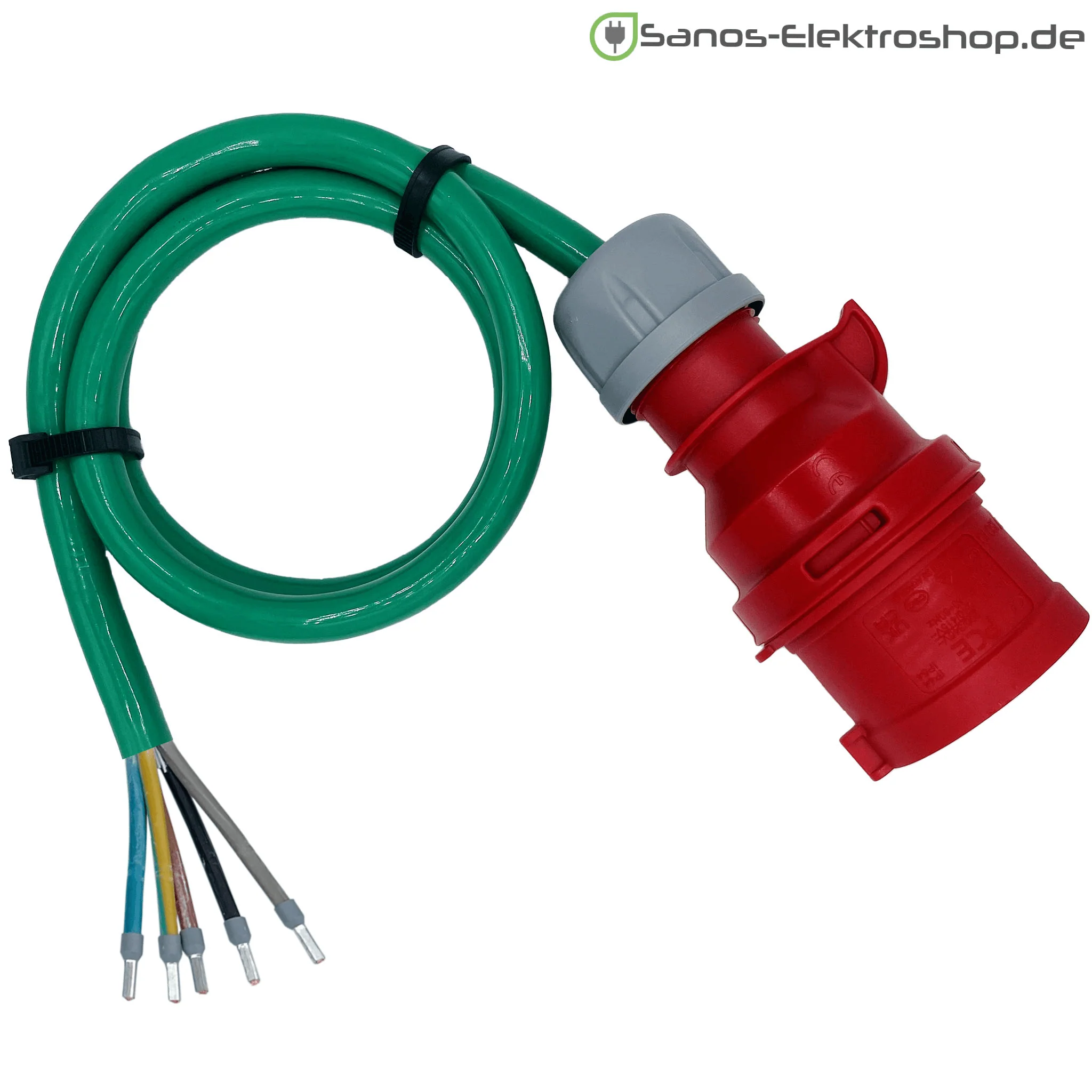 CEE-Anschlussleitung 16A- 32A 400V - PUR Gummileitung H07BQ-F 5G2,5 - 5G6 mm² | 1,00 Meter bis 10,00 Meter | verschiedene Farben - Image 7