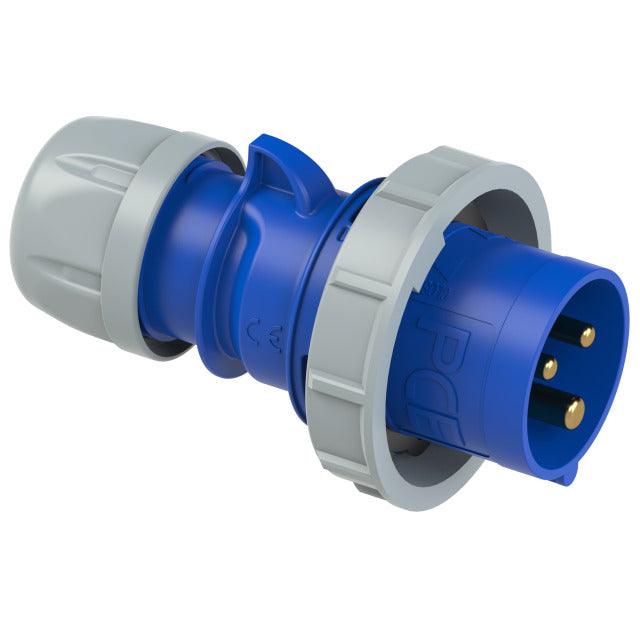 CEE Stecker IP 67, 3-polig, 230 V, 6 h, 16 A, PCE 0132-6