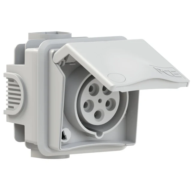 CEE Unterputzdosen 16A - 32A | 400V | IP44 | mit Beschriftungsfeld - PCE - Image 3