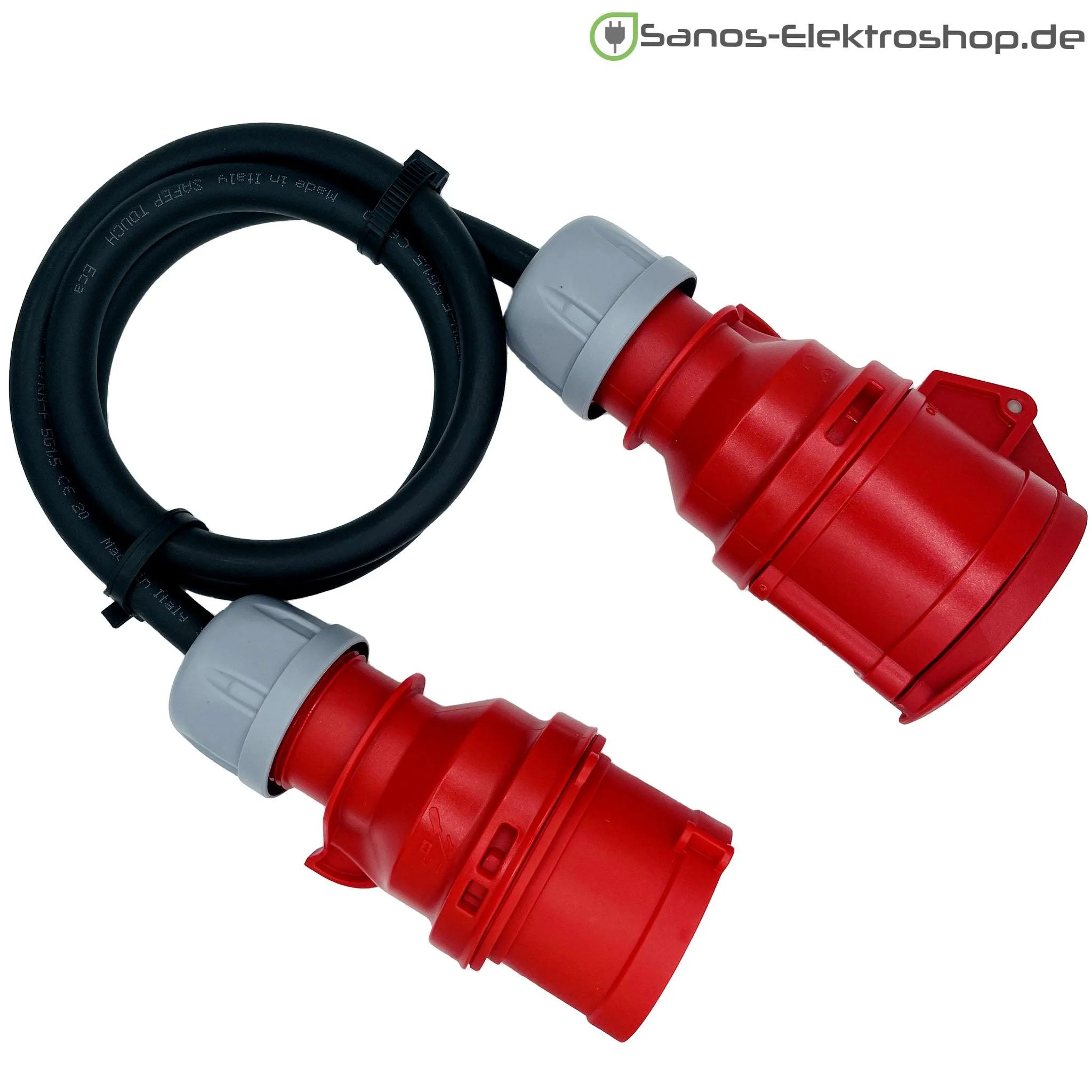 CEE-Verlängerung 16A/32A - 400V - 5-polig | Gummileitung H07RN-F 5G1,5mm² - 5G6mm² | 1,00 bis 50,00 Meter | verschiedene Farben - Image 4