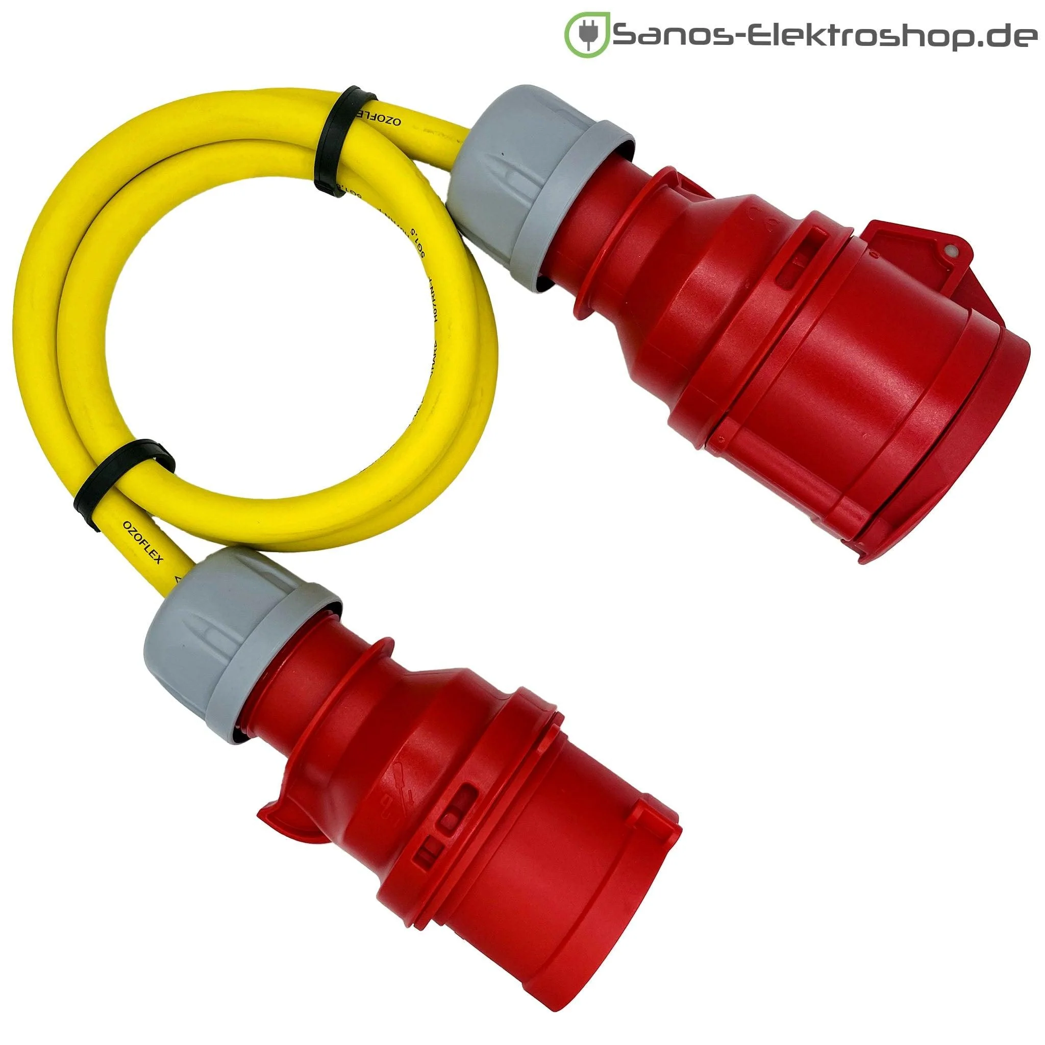 CEE-Verlängerung 16A/32A - 400V - 5-polig mit Phasenwender | Gummileitung H07RN-F 5G1,5mm² - 5G6mm² | 1,00 bis 50,00 Meter | verschiedene Farben - Image 5