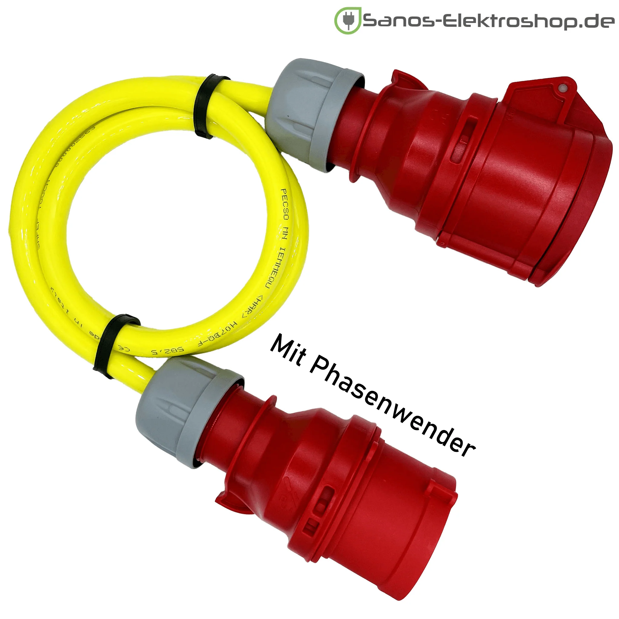 CEE-Verlängerung 16A - 400V - 5-polig mit Phasenwender | PUR Gummileitung H07BQ-F 5G1,5mm² - 5G2,5mm² | 1,00 bis 50,00 Meter | verschiedene Farben - Image 6