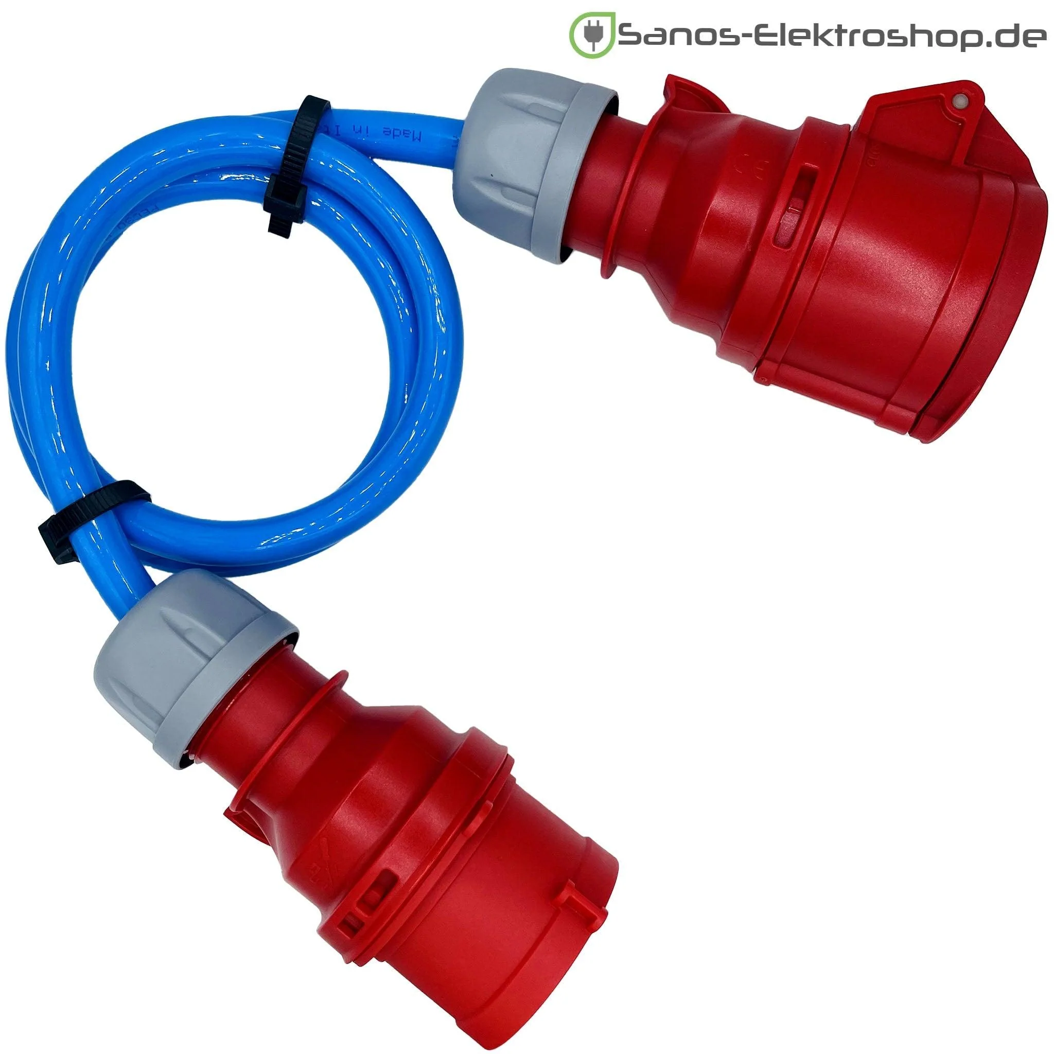 CEE-Verlängerung 16A - 400V - 5-polig | PUR Gummileitung H07BQ-F 5G1,5mm² - 5G2,5mm² | 1,00 bis 50,00 Meter | verschiedene Farben - Image 3