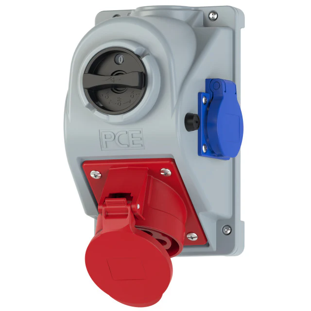 CEE Wanddosen 16A - 63A | 230V - 400V | IP44 - IP67 | verschiedene Typen - PCE - Image 9