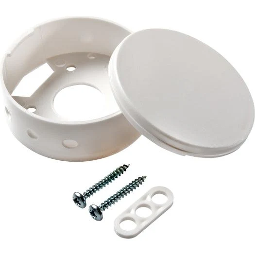 Deckenverteiler, 2 teilig, Weiß mit Schraubenset und 3-Lochscheibe