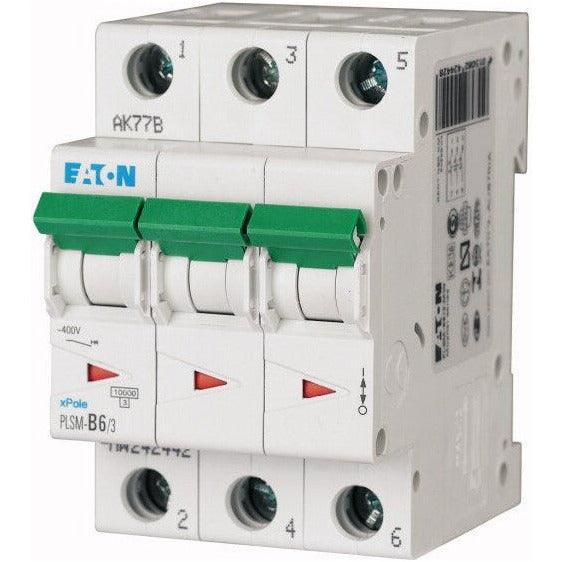 EATON
PLSM-B6/3-MW - Leitungsschutzschalter, 6 A, 3p, Charakteristik: B, 242442