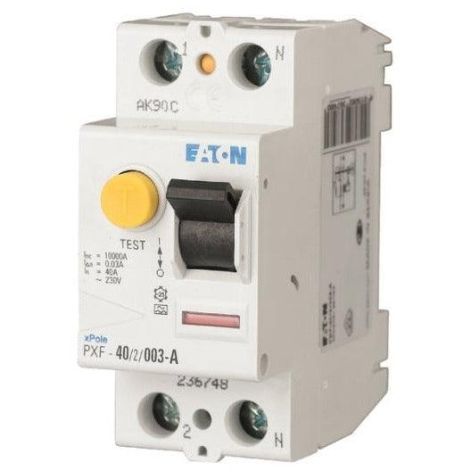 EATON
PXF-25/2/003-A - FI-Schalter, 25A, 2p, 30mA, Typ A, 236744