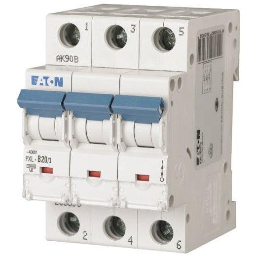 EATON PXL-B20/3 - Leitungsschutzschalter, 20 A, 3p, Charakteristik: B, 236393