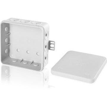 F-TRONIC 7340038 AP/FR-Kasten 85x85x40 mit Abschneid-Einführung, 10 Stück