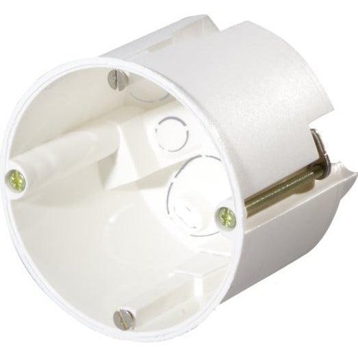 F-TRONIC 7350097 Hohlwand-Dose, tief, 61mm, Ø 68mm weiß halogenfrei, Verbindungs-Steg, 25 Stück