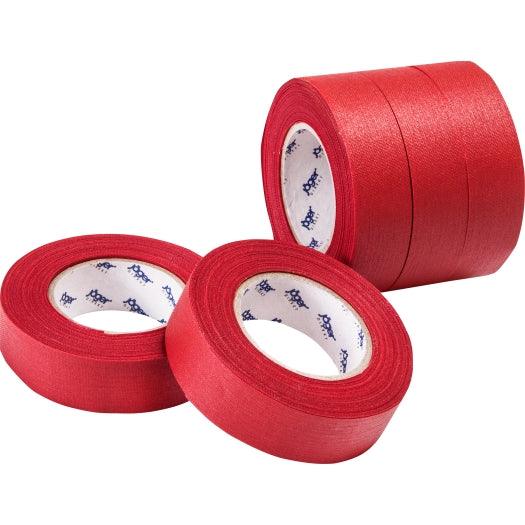 Gewebe-Isolierband, rot, Stärke = 0,28mm, Breite = 19mm, 10m Länge, 5 Rollen