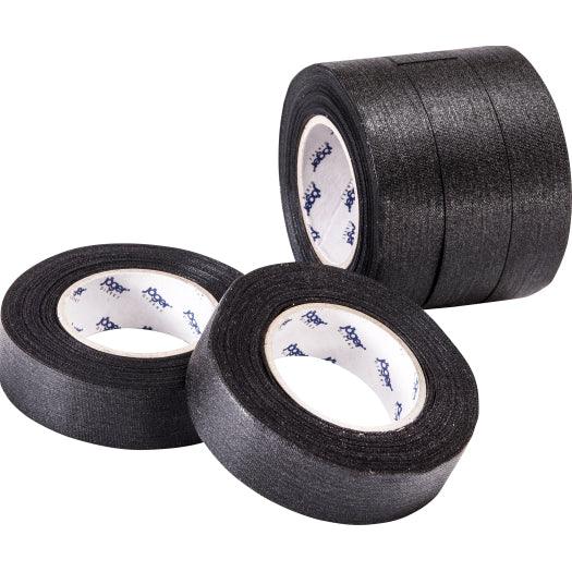 Gewebe-Isolierband, schwarz, Stärke = 0,28mm, Breite = 19mm, 10m Länge, 5 Rollen