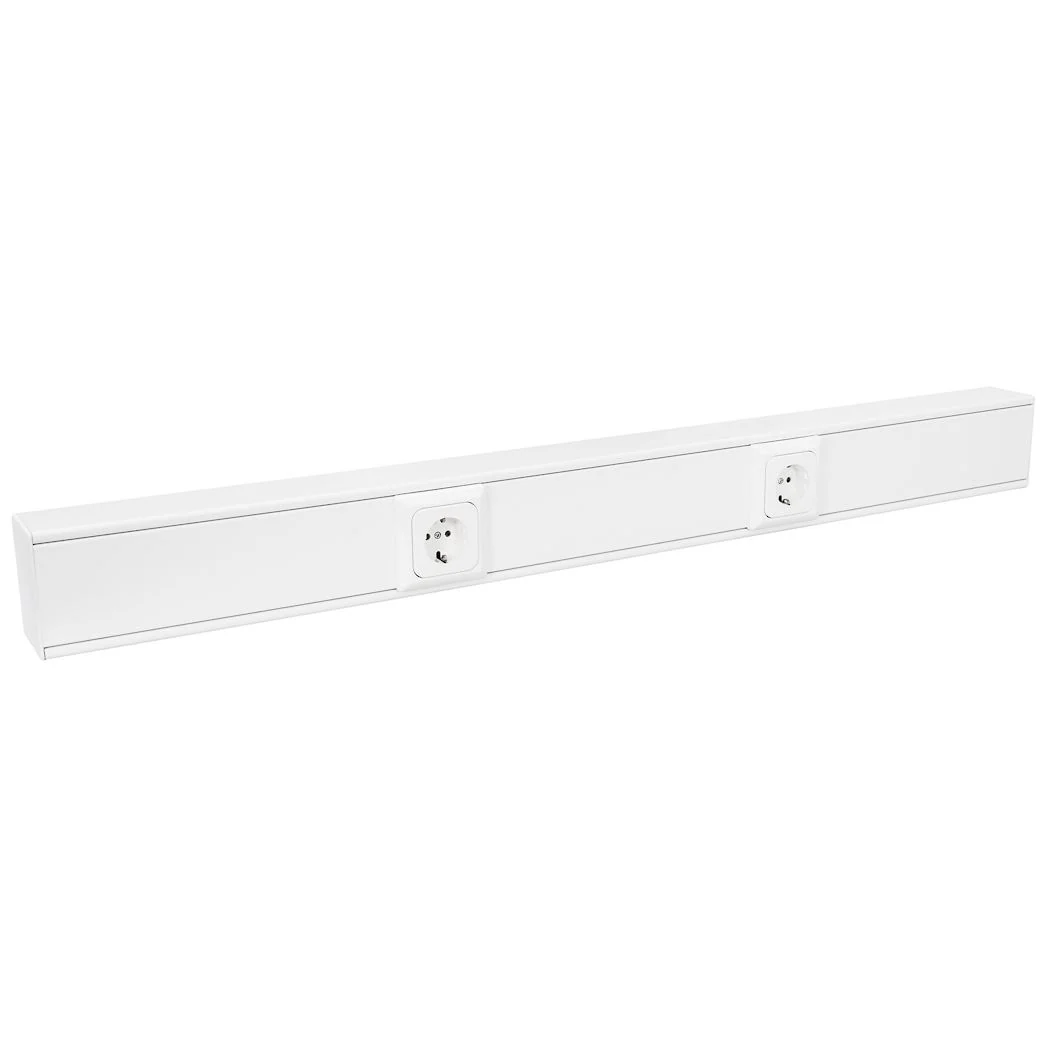 Gewiss Brüstungskanal mit 2x Steckdosen und Wago-Anschlussbox | 70x100x1000 mm | Komplett vorverdrahtet & anschlussbreit - Image 2