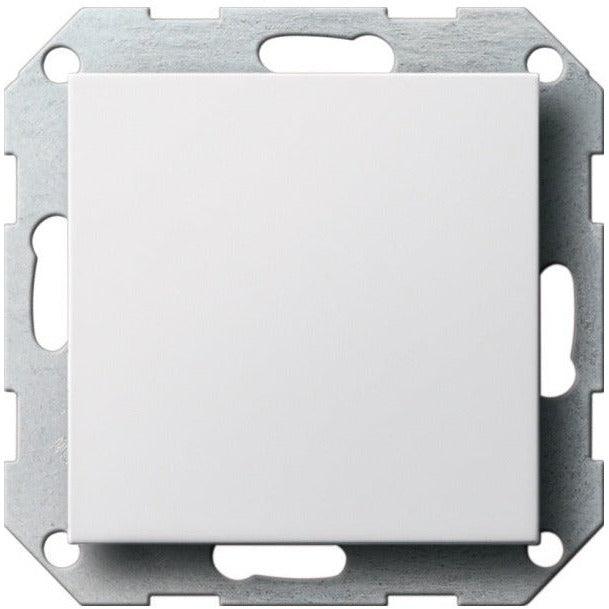 GIRA 026803 Blindabdeckung, System 55, mit Tragring, Reinweiß glänzend