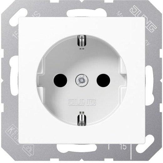 JUNG A1520WW Schuko-Steckdose 16A, Serie A/AS alpinweiß