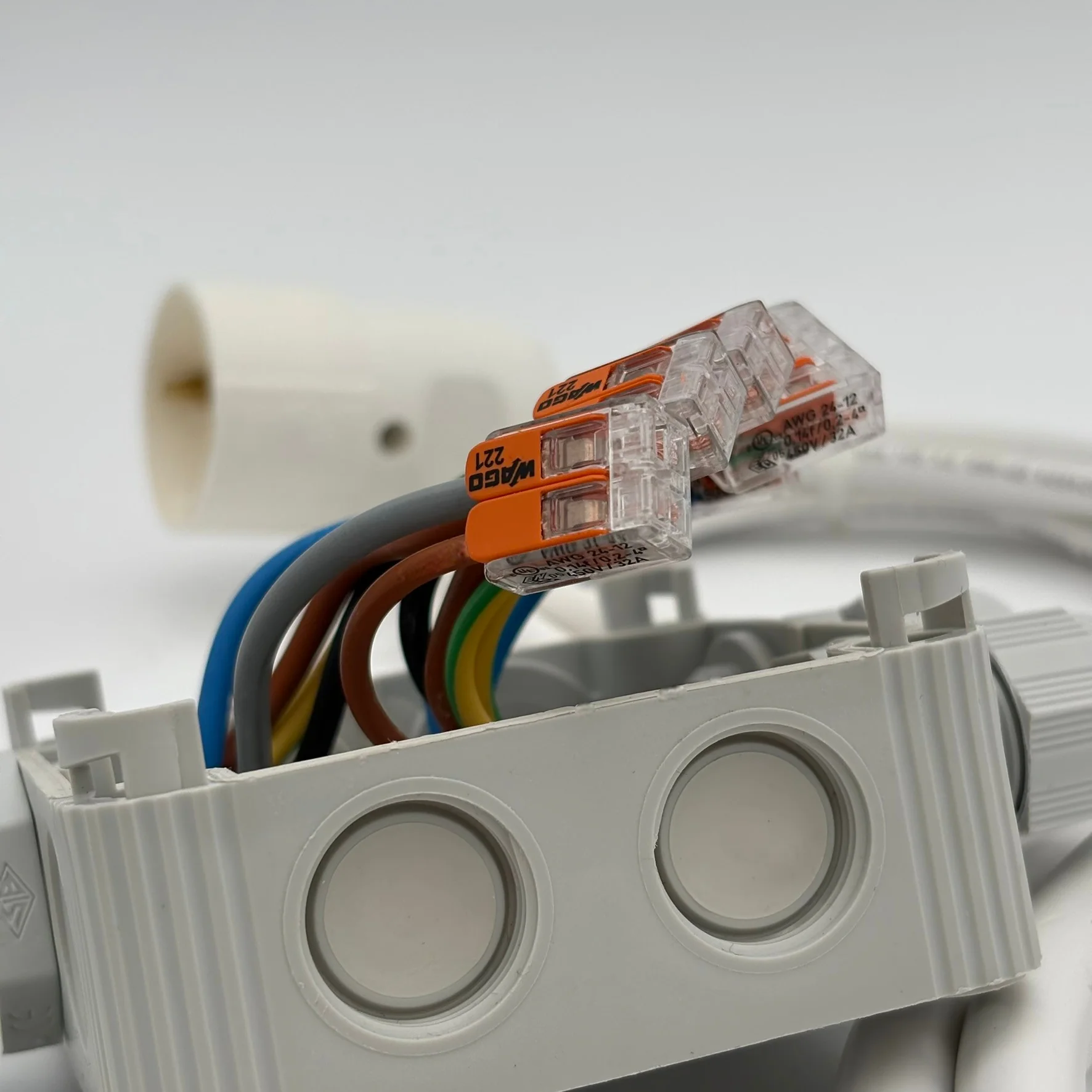 Küchenanschlussbox, Splitter-Box mit 5m Kabel - Küchenanschlussverteiler 3-fach für Kochfeld & Backofen - Image 5