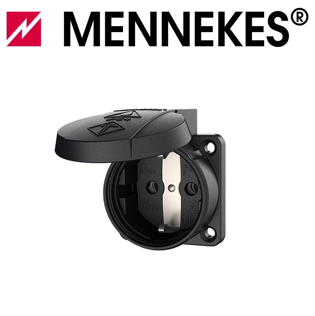 MENNEKES Anbausteckdose Schuko 16A 230V IP54 für mobile Verteiler - verschiedene Farben - Image 2