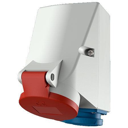 MENNEKES CEE Wanddose mit Schuko-Steckdose, IP 44, 5-polig, 400 V, 6 h, 16 A