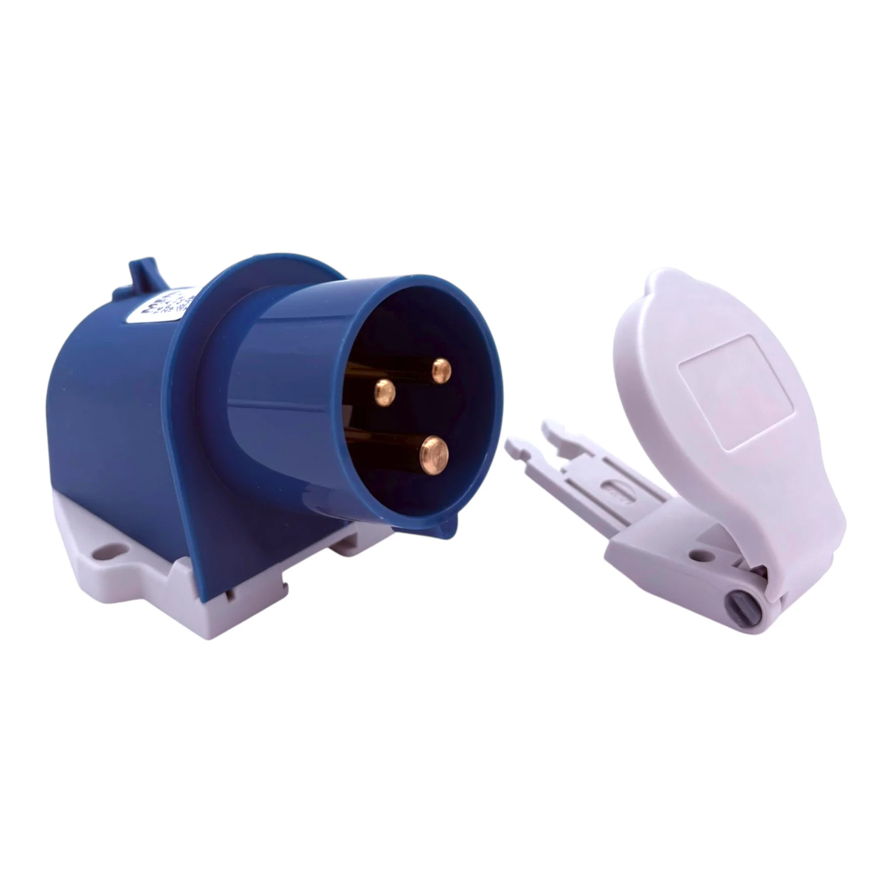 MENNEKES CEE-Wandgerätestecker mit Klappdeckel 16A, 3-polig, 230V, 6h, IP44 - Image 3