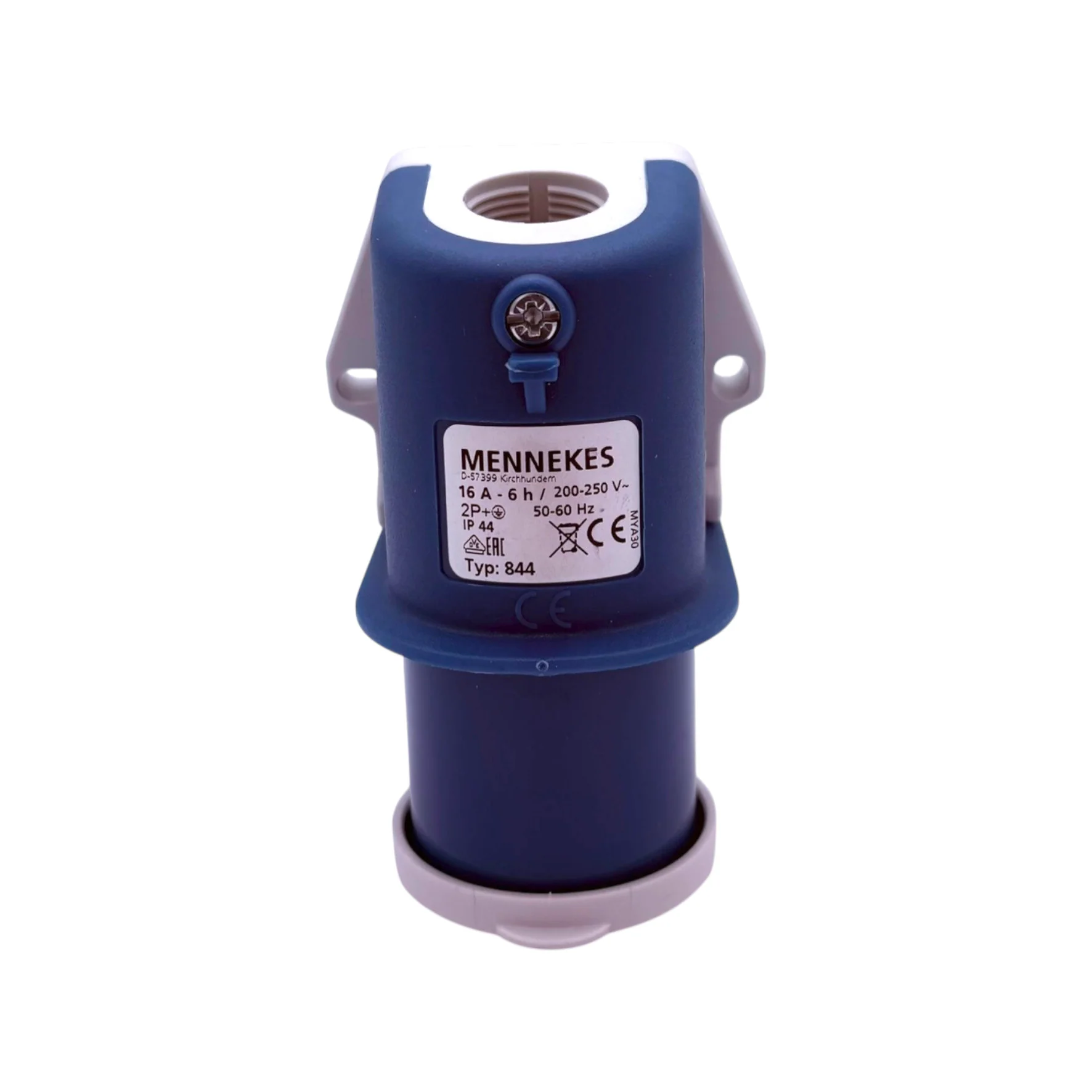 MENNEKES CEE-Wandgerätestecker mit Klappdeckel 16A, 3-polig, 230V, 6h, IP44 - Image 4