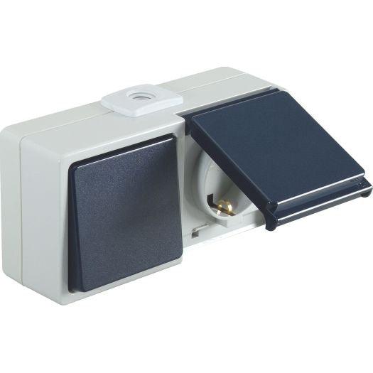 OPUS Aqua - Aufputz Schalterprogramm IP54 | Schalter Steckdosen Taster | verschiedene Farben - Image 13