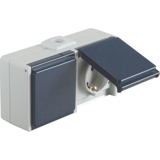 OPUS Aqua - Aufputz Schalterprogramm IP54 | Schalter Steckdosen Taster | verschiedene Farben - Image 3