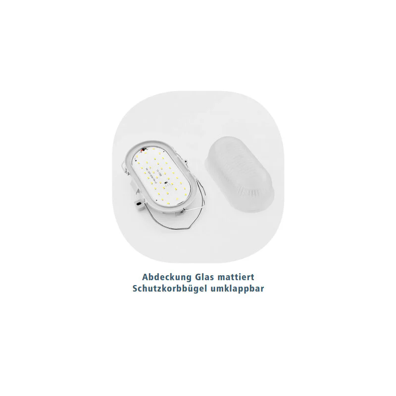 Ovalleuchte LED, 10 W, Lichtfarbe einstellbar, IP44, weiß - Image 3