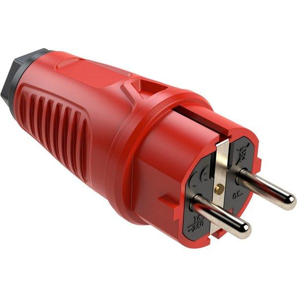 PCE Taurus Vollgummi-Schuko-Stecker IP54 - verschiedene Farben - Image 3