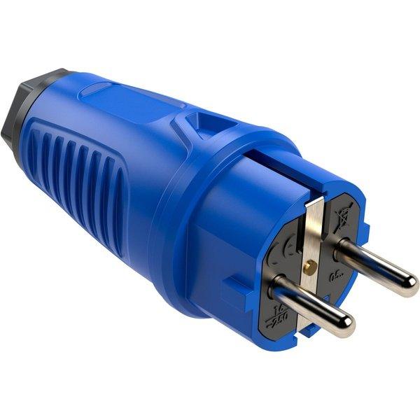 PCE Taurus Vollgummi-Schuko-Stecker IP54 - verschiedene Farben - Image 6