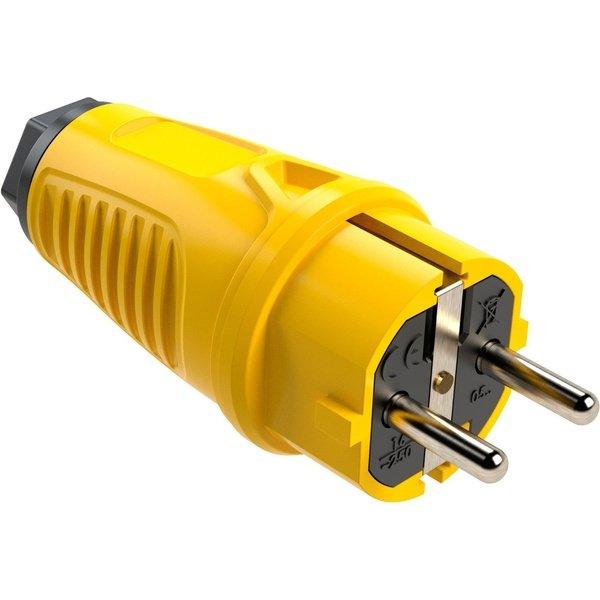 PCE Taurus Vollgummi-Schuko-Stecker IP54 - verschiedene Farben - Image 7