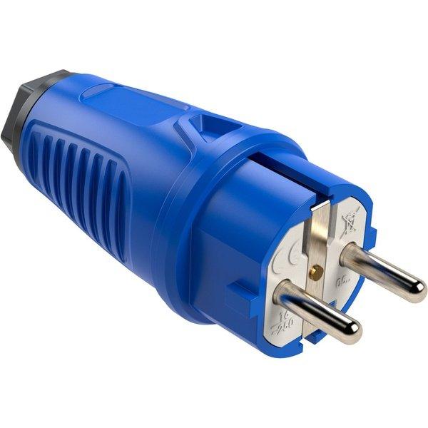 PCE Taurus Vollgummi-Schuko-Stecker mit Polyamid-Einsatz IP54 - verschiedene Farben - Image 6