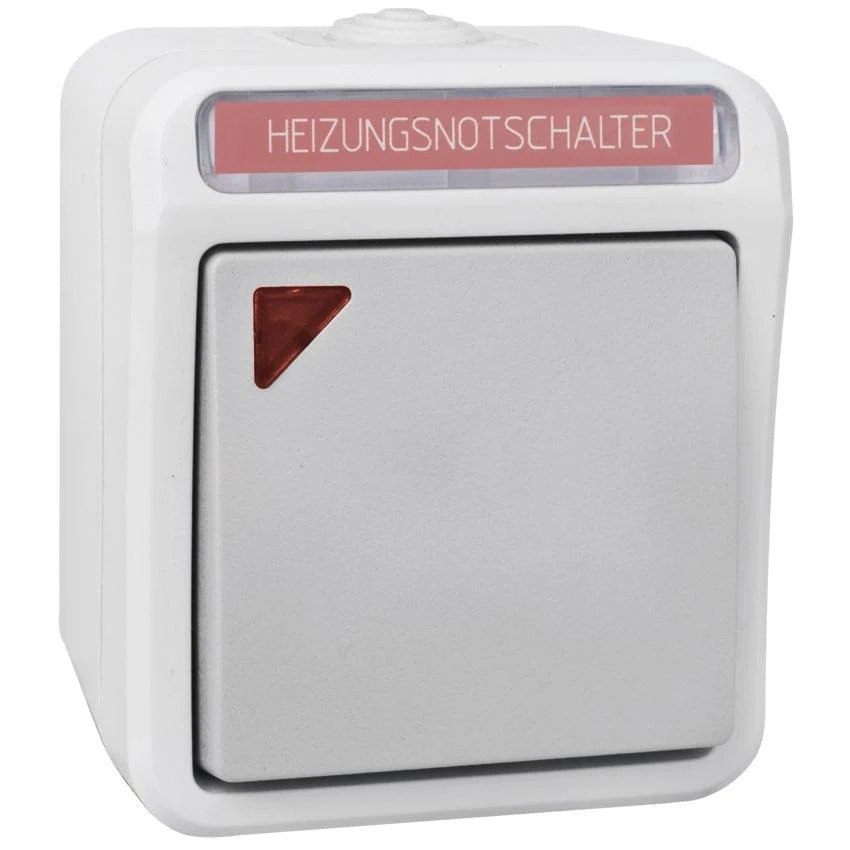 PERANOVA - Aufputz Schalterprogramm IP54 | Schalter Steckdosen Taster | Farbe grau - Image 10