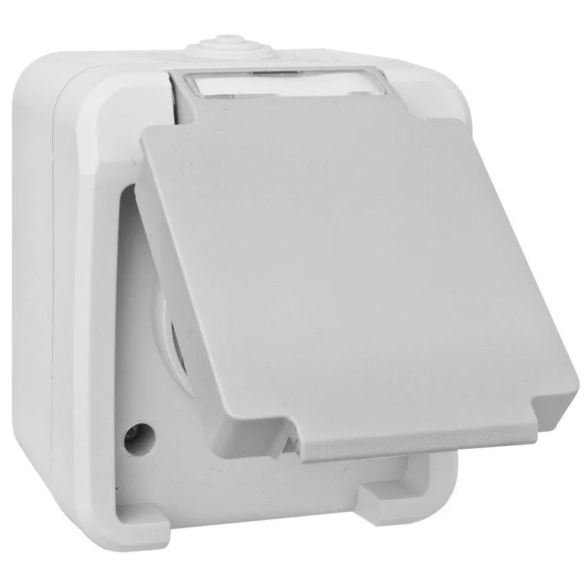 PERANOVA - Aufputz Schalterprogramm IP54 | Schalter Steckdosen Taster | Farbe grau - Image 2