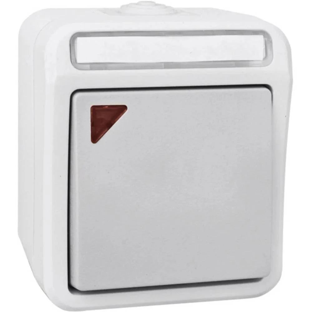 PERANOVA - Aufputz Schalterprogramm IP54 | Schalter Steckdosen Taster | Farbe grau - Image 8