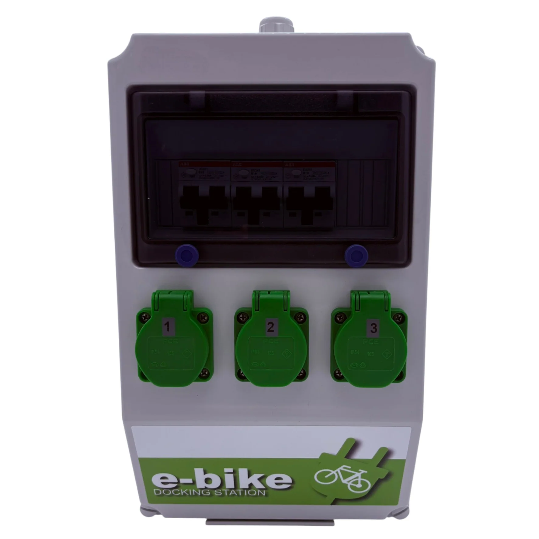 SANOS e-bike Wandverteiler ABB/PCE - 3x Schukodosen 230 V mit FI/LS | SAN006 - Image 3