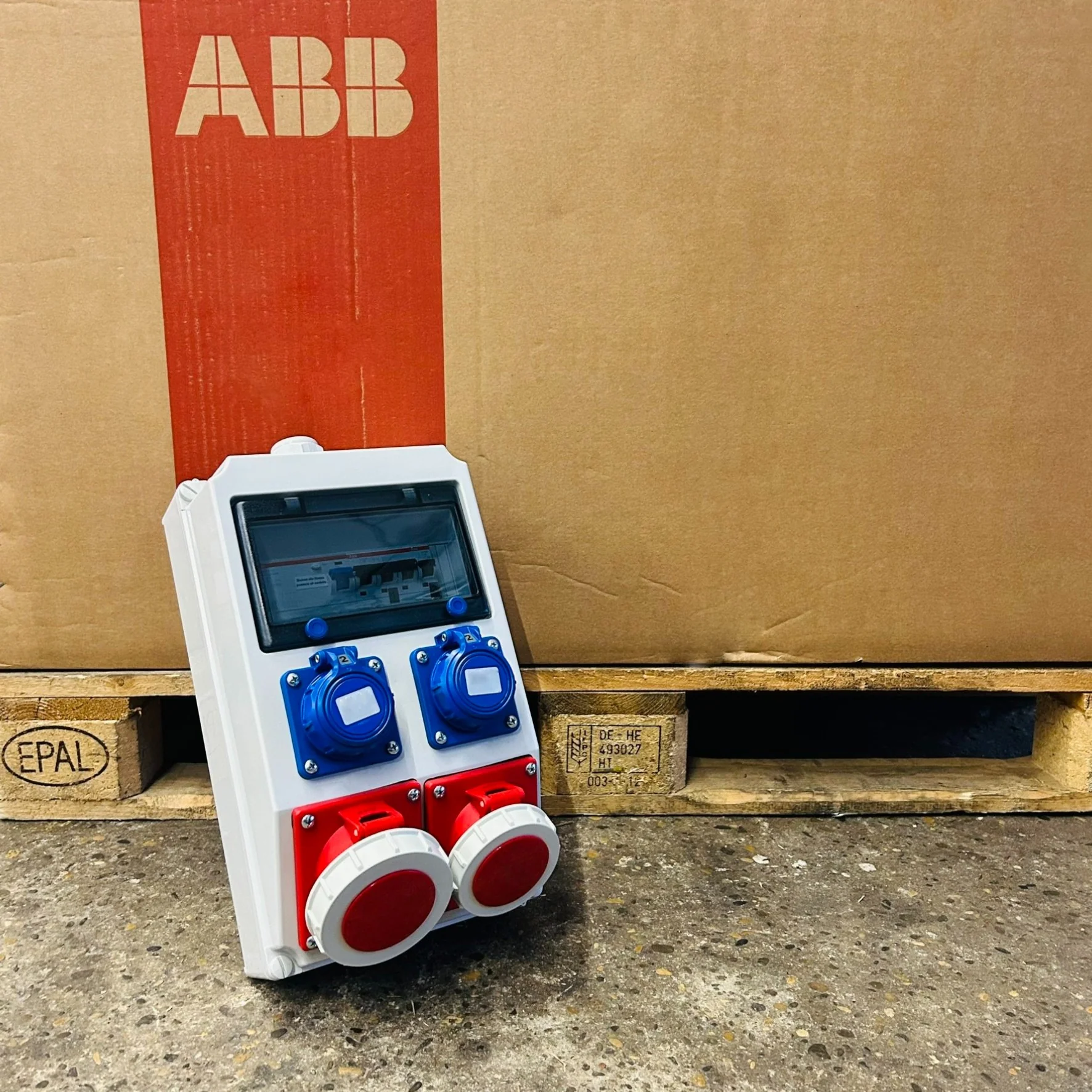 SANOS IP67 Wandverteiler ABB/PCE - 1x CEE 32A 1x CEE 16A und 2x Schukodose mit FI | SAN035 - Image 7