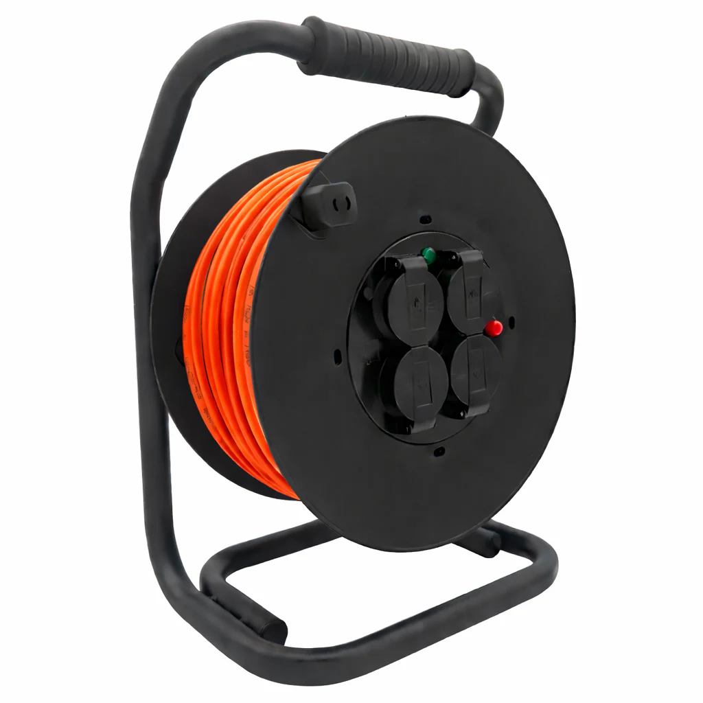 SANOS Kabeltrommel LED-Spannungsanzeige - Gummileitung PUR H07BQ-F 3G1,5mm² - 3G2,5mm² | 20 - 40 Meter | Made in Germany - Image 10