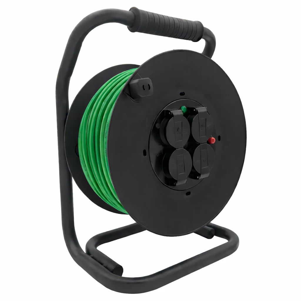 SANOS Kabeltrommel LED-Spannungsanzeige - Gummileitung PUR H07BQ-F 3G1,5mm² - 3G2,5mm² | 20 - 40 Meter | Made in Germany - Image 7