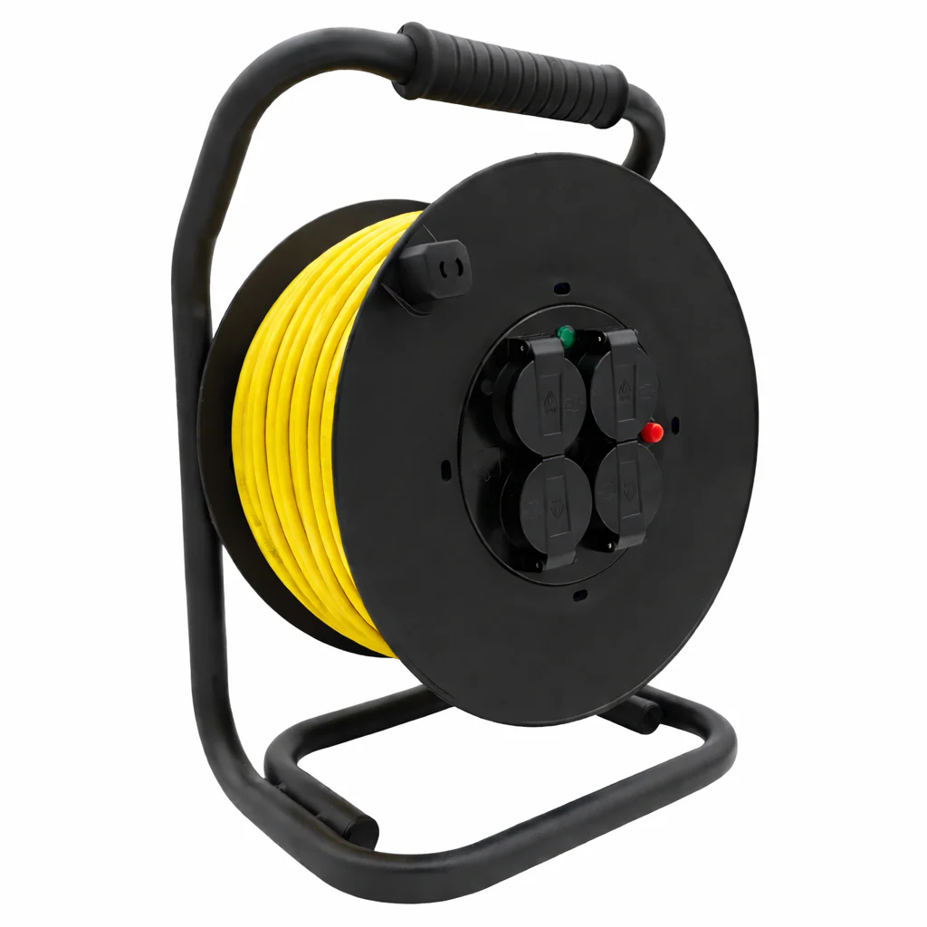 SANOS Kabeltrommel LED-Spannungsanzeige - Gummileitung PUR H07BQ-F 3G1,5mm² - 3G2,5mm² | 20 - 40 Meter | Made in Germany - Image 8
