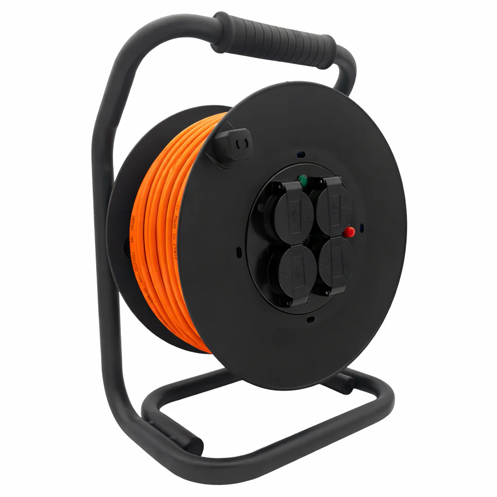 SANOS Kabeltrommel LED-Spannungsanzeige - Gummileitung PUR H07BQ-F 3G1,5mm² - 3G2,5mm² | 20 - 40 Meter | Made in Germany - Image 9