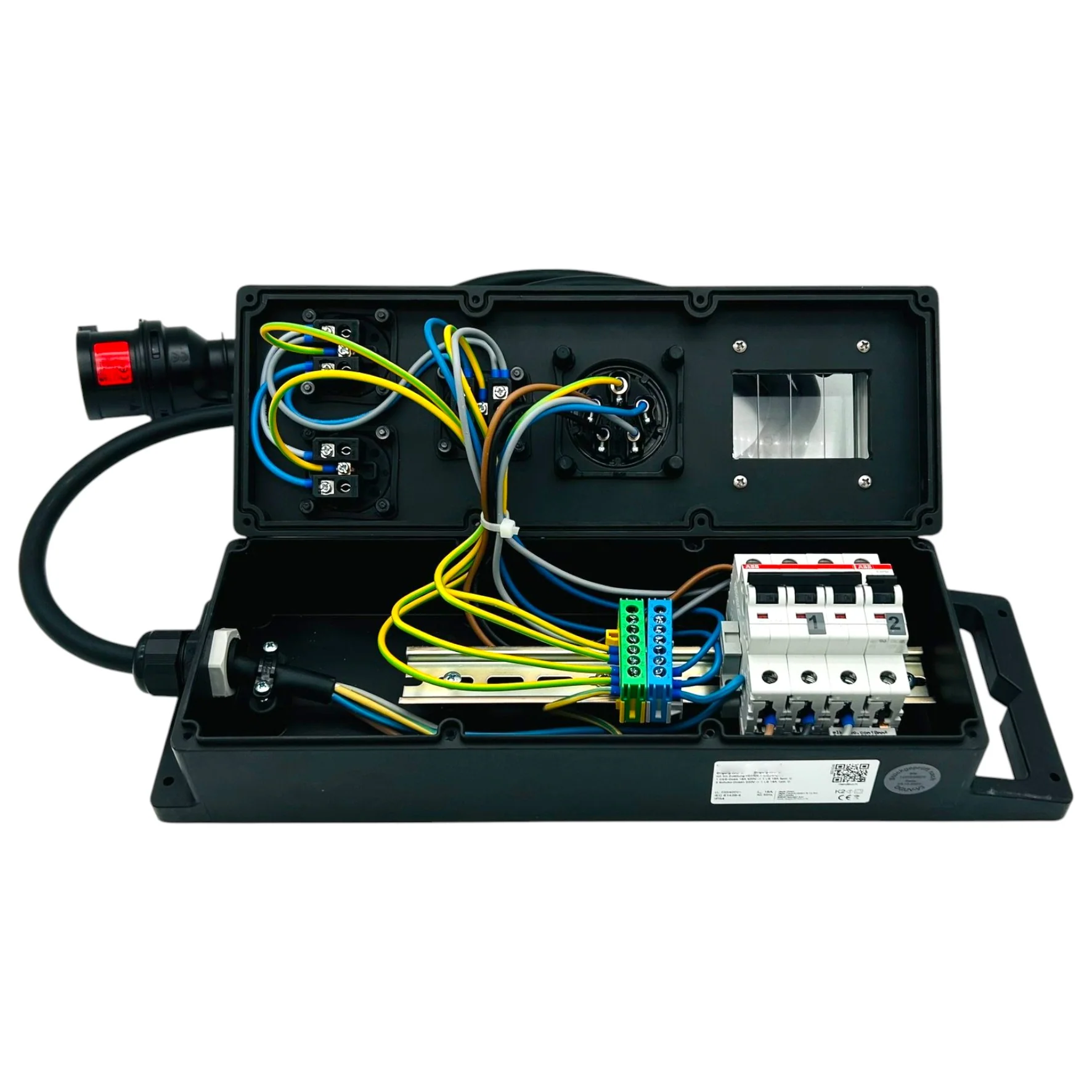 SANOS Mobilverteiler ABB/PCE - 1x CEE 16A und 3x Schukdosen mit LS & Zuleitung | SAN025 - Image 3